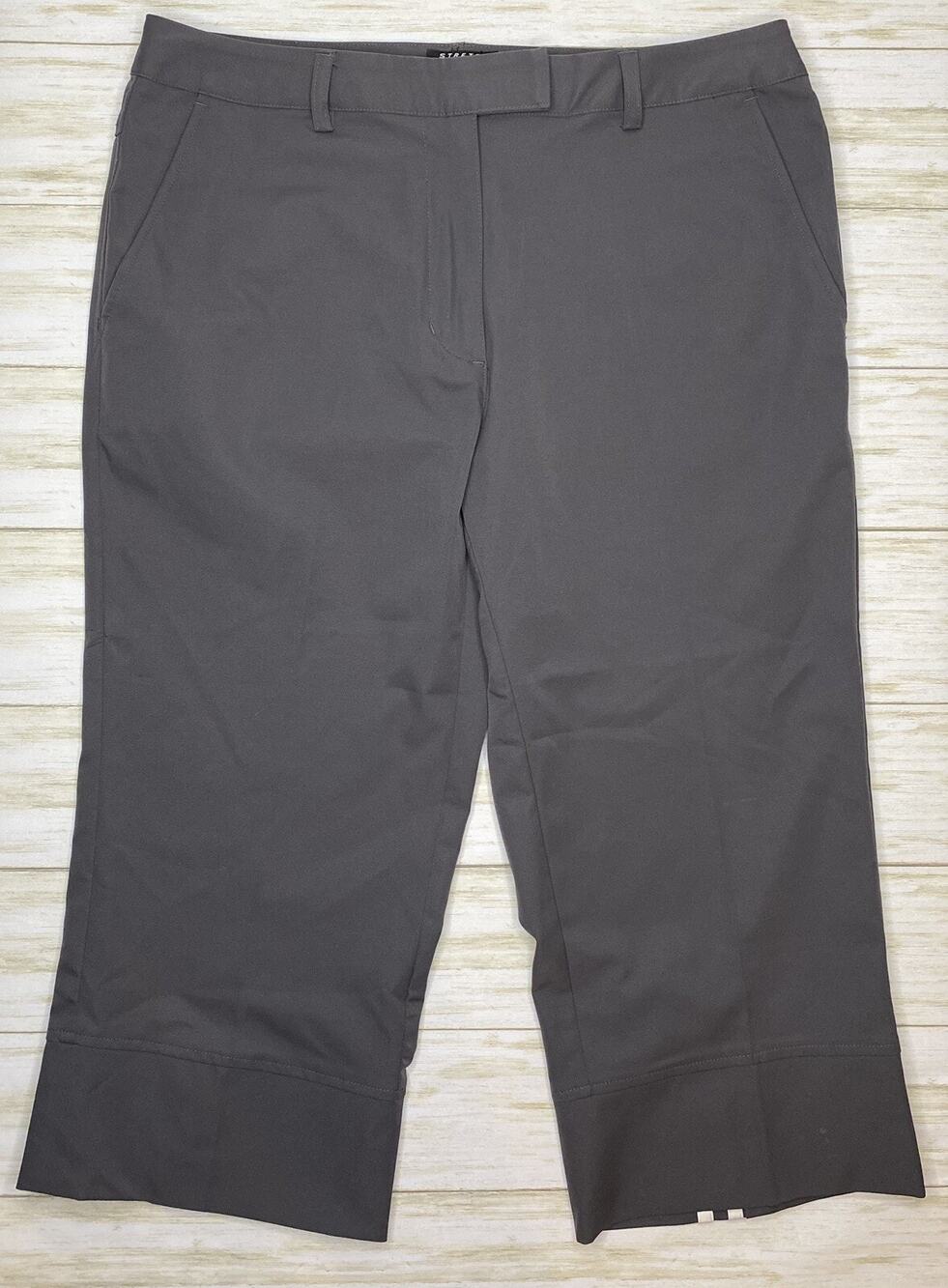 Adidas Women's Size 8 Gray Stretch ClimaCool Capris